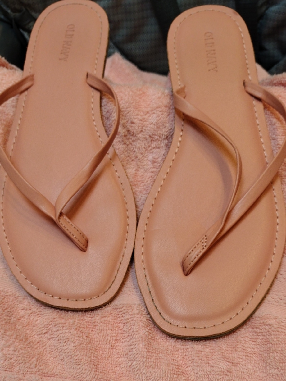 2 For 8 Dollars Sale, Old Navy Faux Leather Capri Style Thongs